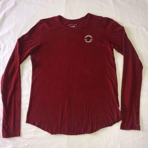dark red Converse long sleeve shirt, size medium